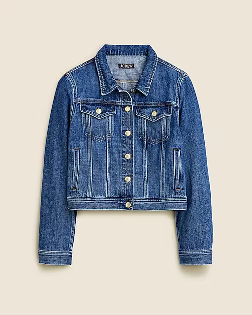 New classic denim jacket in Alicia wash | J. Crew US