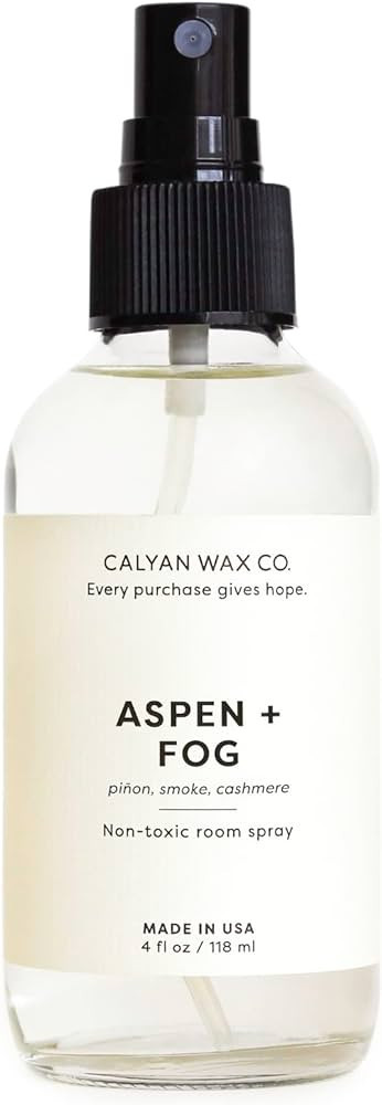 Calyan Wax Co. Aspen & Fog Natural Room Spray Infused with Essential Oils, Air Freshener Spray & ... | Amazon (US)