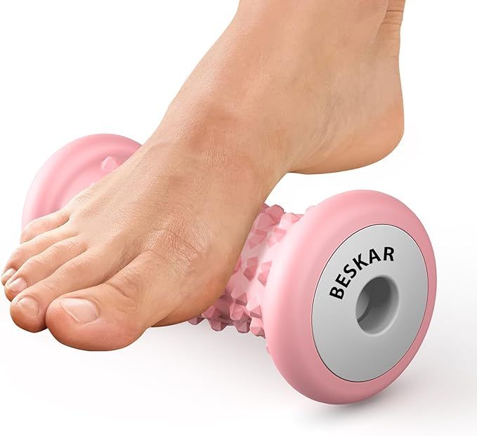BESKAR Foot Massage Roller for Plantar Fasciitis Relief, Portable Foot Roller to Deep Tissue Musc... | Amazon (US)