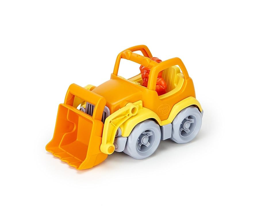Green Toys Scooper Construction Truck, Yellow/Orange | Amazon (US)