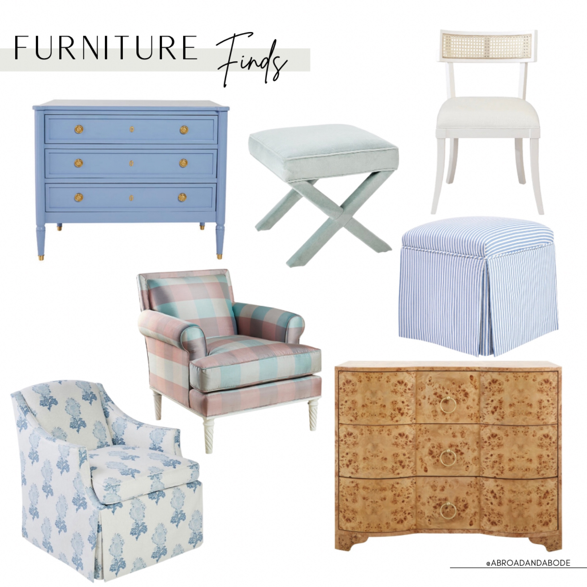 Beautiful furniture finds from Caitlin Wilson Design and more!

Dresser, nightstand, bedside table, dining chair, home furniture, accent chair, ottoman, dining room, living room, bedroom, home decor, coastal style, blue and white decor, classic home

#LTKunder100 #LTKunder50 #LTKhome
