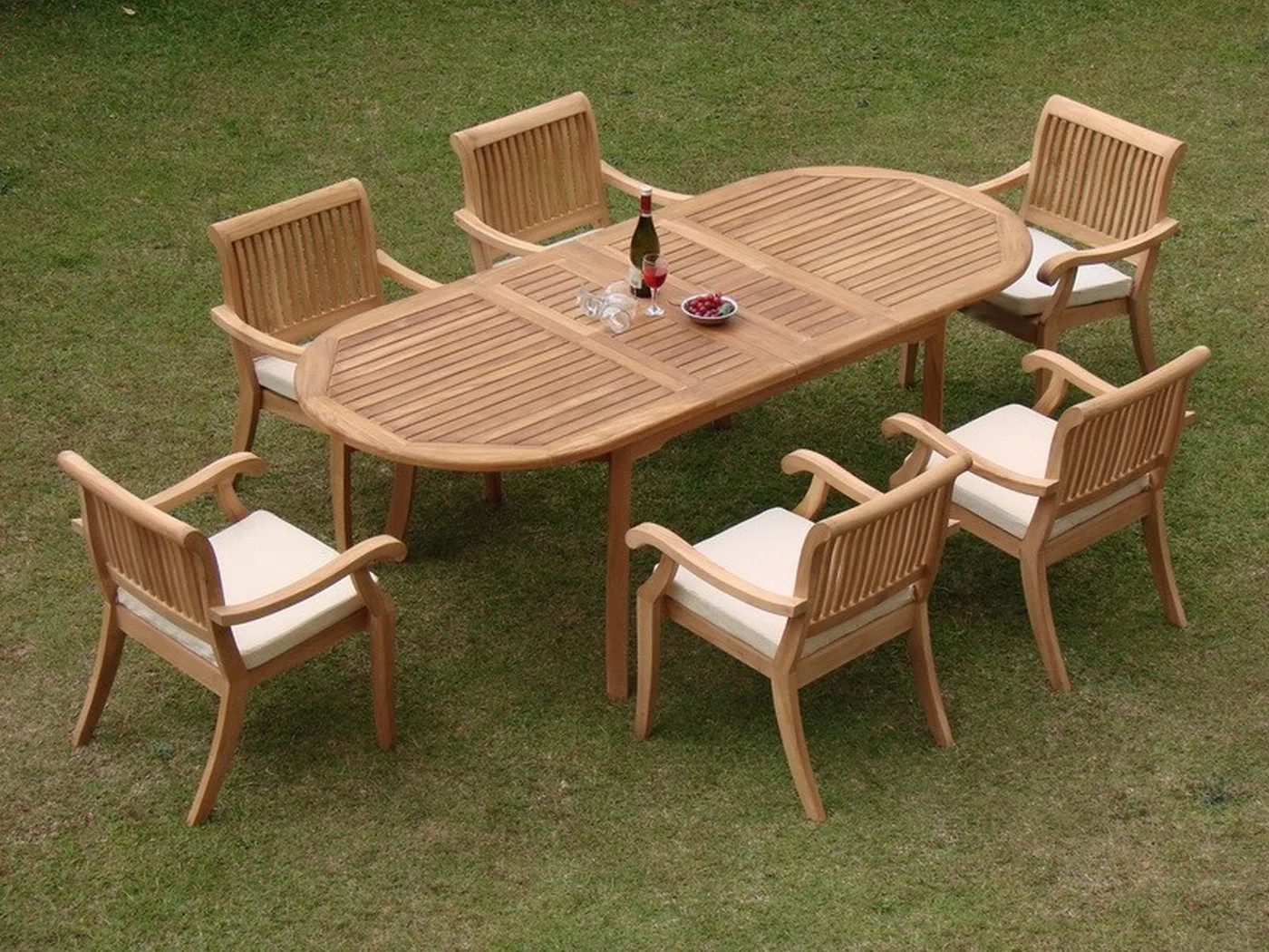 Masten Oval 6 - Person Outdoor Dining Set | Birch Lane