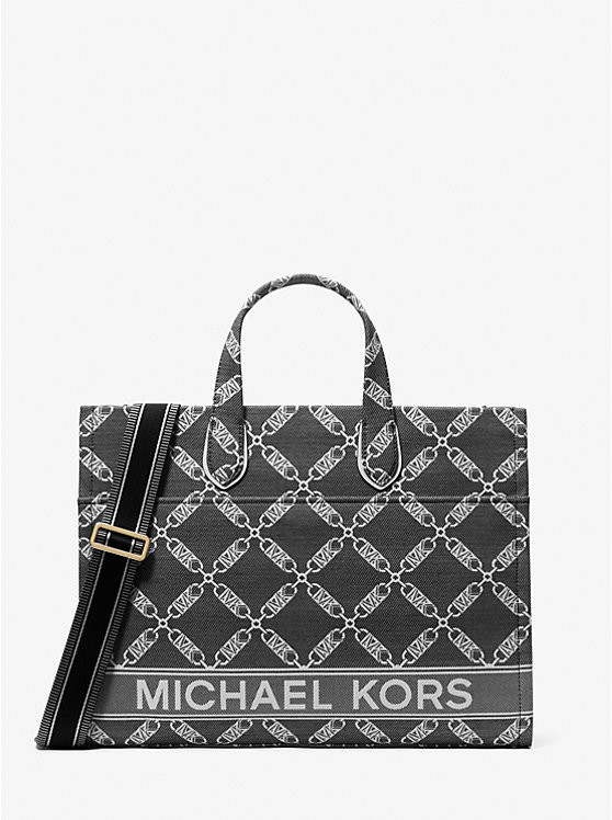 Gigi Large Empire Logo Jacquard Tote Bag | Michael Kors US