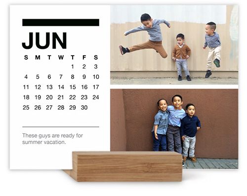 Classic Black And White Easel Calendar by Yours Truly | Shutterfly | Shutterfly