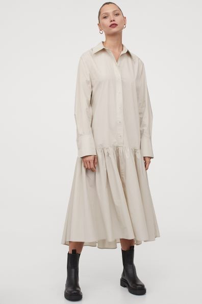 Flounced Shirt Dress | H&M (US + CA)