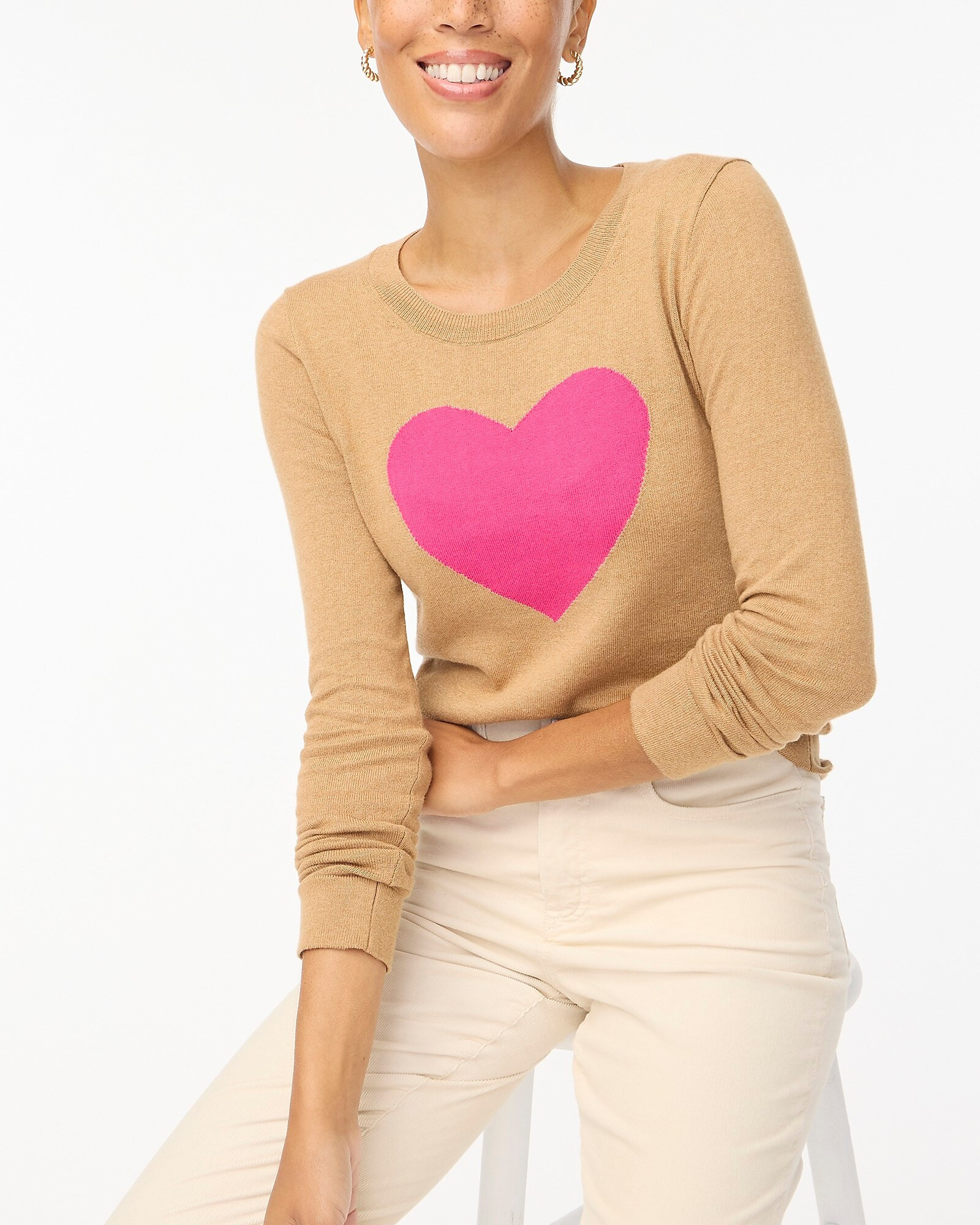 Heart Teddie sweater | J.Crew Factory