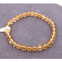 Natural Citrine Beads Bracelet, Size 6mm 8mm Beads Bracelet, Wholesale Beaded Bracelets Supply, Gift | Etsy (US)