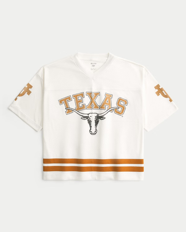 Men's University of Texas at Austin Longhorns Graphic Football Jersey | Men's Graphics Shop | Hol... | Hollister (US)