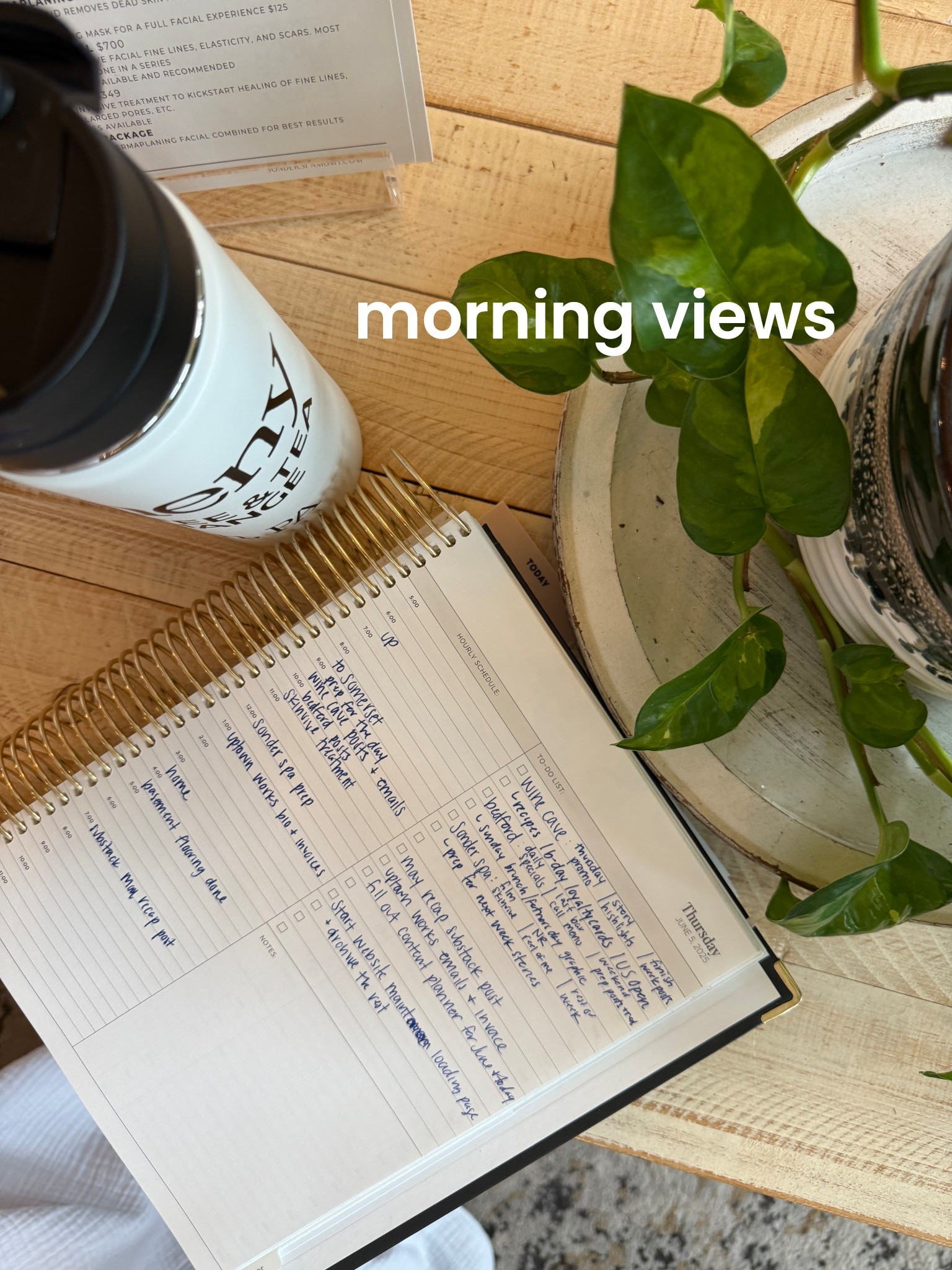 my kind of morning view as a type A girlie 

#LTKFindsUnder50