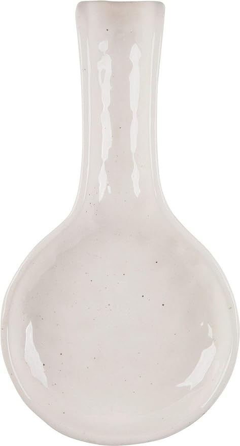 White Speckled Ceramic Spoon Rest, 9 Inch | Amazon (US)