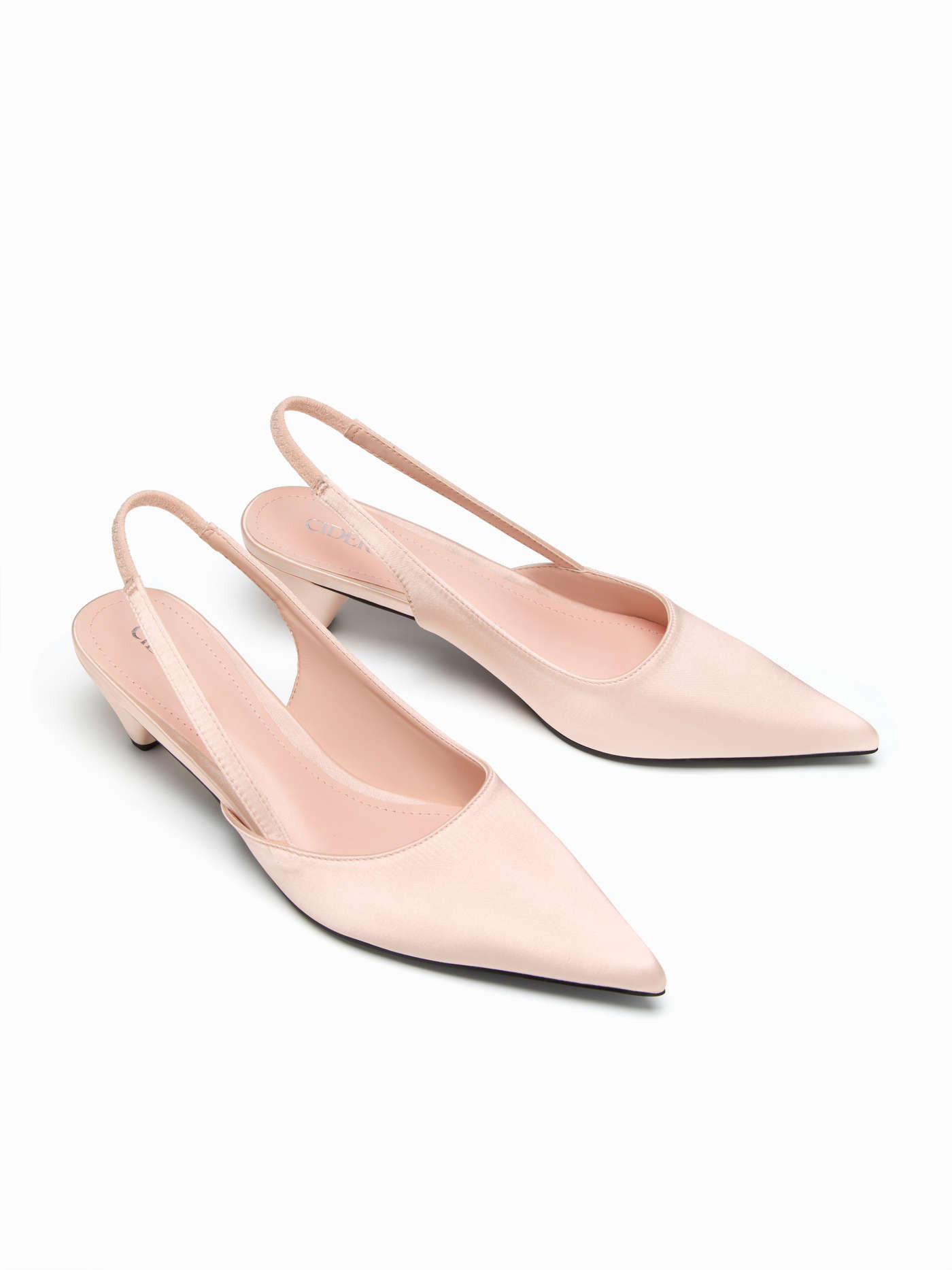 POINTED TOE SLINGBACK HEELS For Daily Casual Date Work | Cider