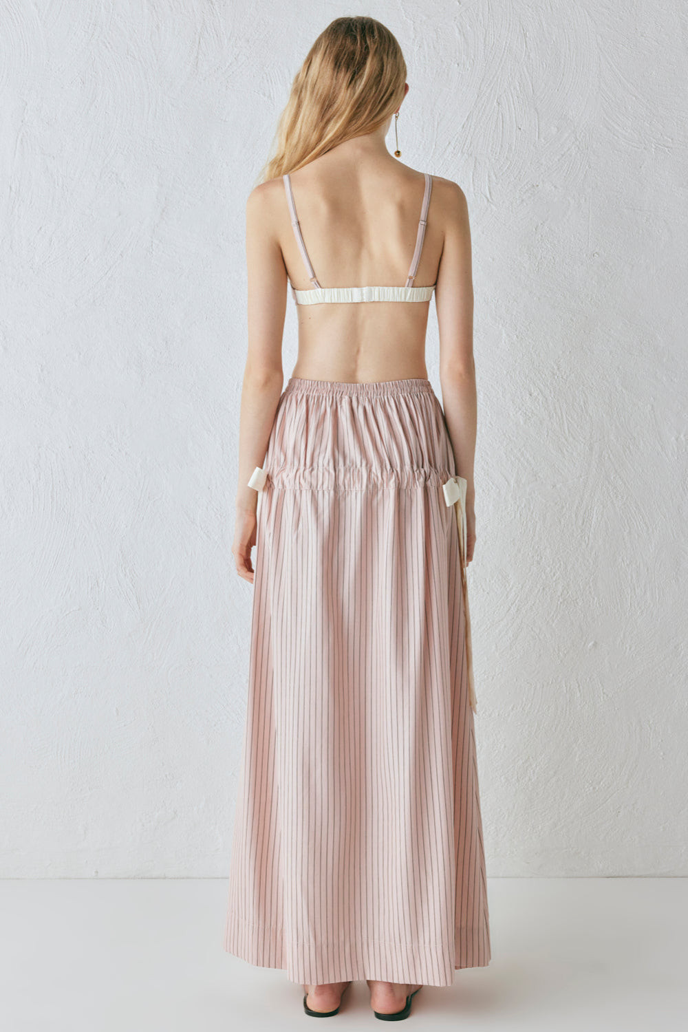 Lily Maxi Skirt Pink Stripe | VRG Grl