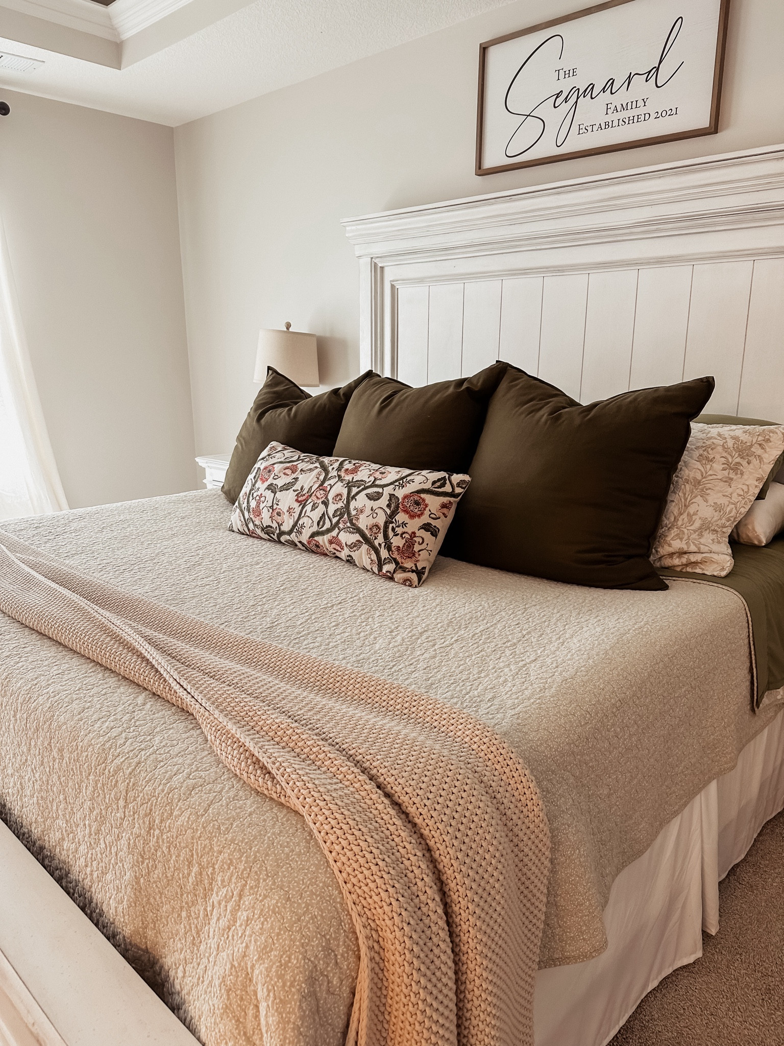 Fall bedding refresh from Amazon! Added a pop of green with new sheets and euro shams! 

#LTKHome #LTKSeasonal