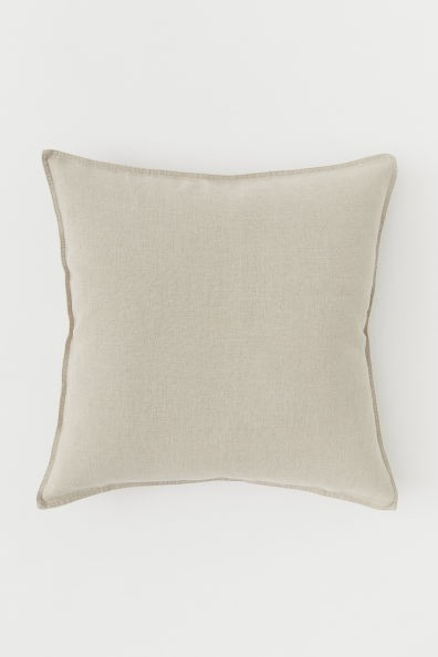Washed Linen Cushion Cover | H&M (US + CA)