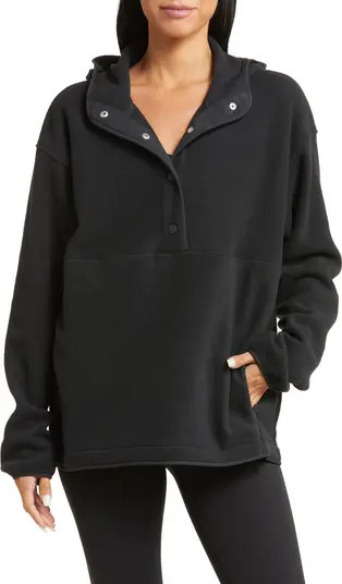Outdoor Voices RecFleece Snap-Up Pullover Hoodie | Nordstrom | Nordstrom
