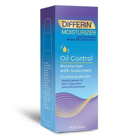 Differin Oil Control Moisturizer with Sunscreen - 4 oz | Walmart (US)