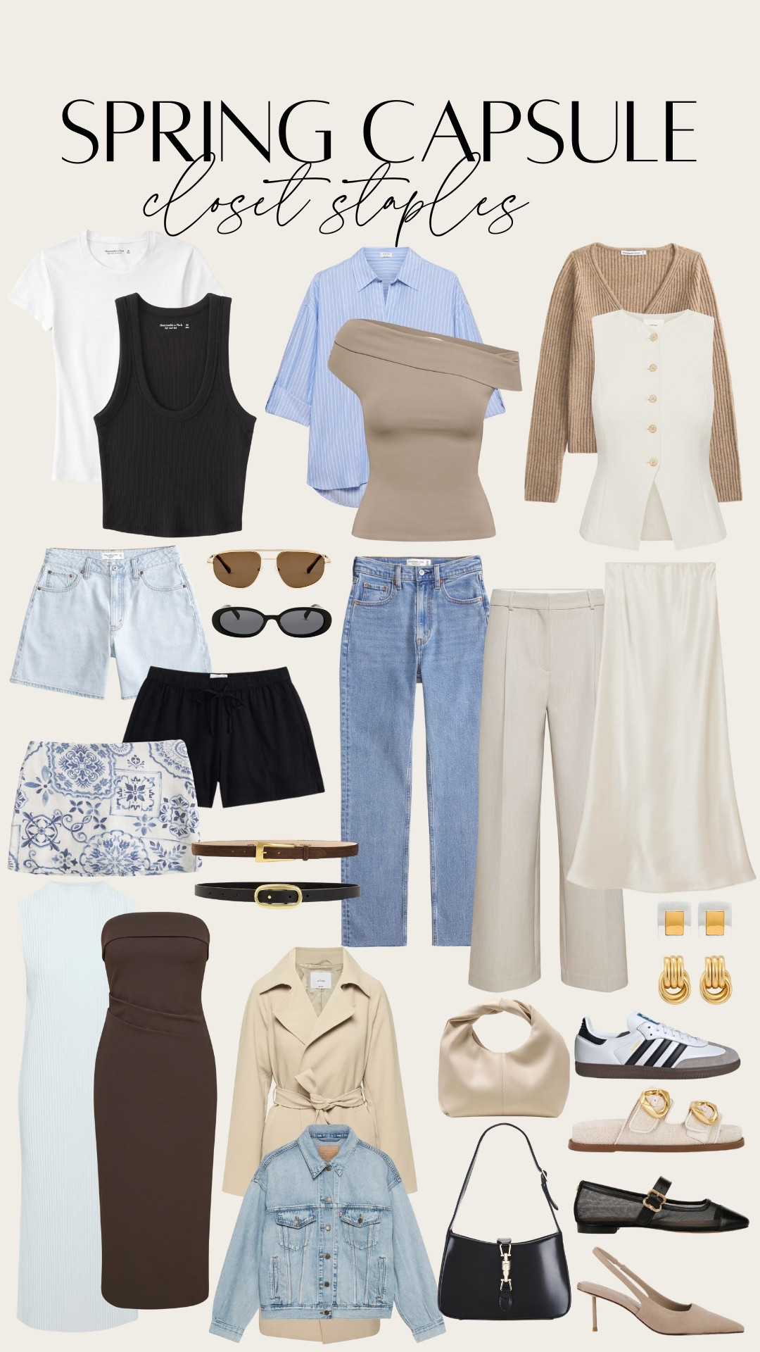Spring capsule wardrobe!! Wardrobe essentials for spring outfits that are easy to mix and match

#LTKStyleTip
