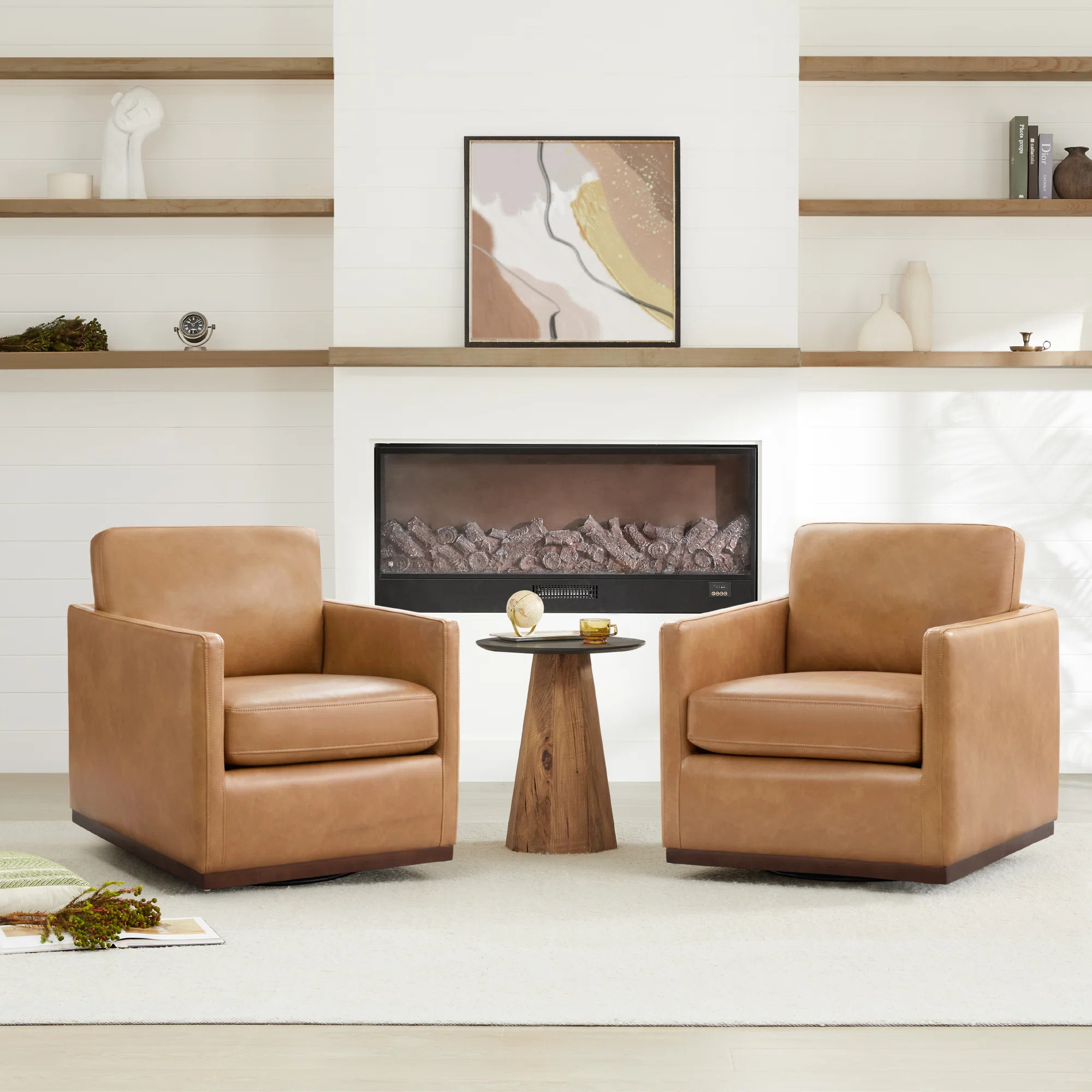 Benten Wide Swivel Arm Chair | Wayfair North America