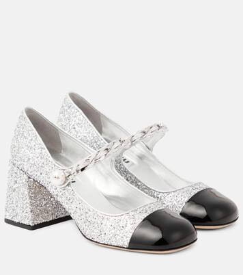 Glitter Mary Jane pumps | Mytheresa (UK)