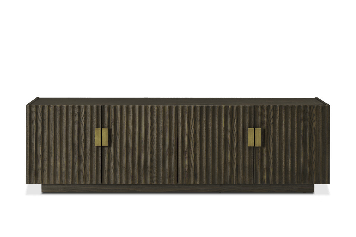 Sloane Dark Brown TV Stand | Castlery US