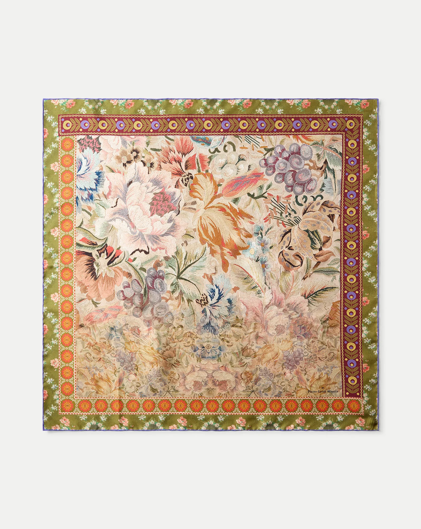 Floral Bandana Silk Scarf | Veronica Beard
