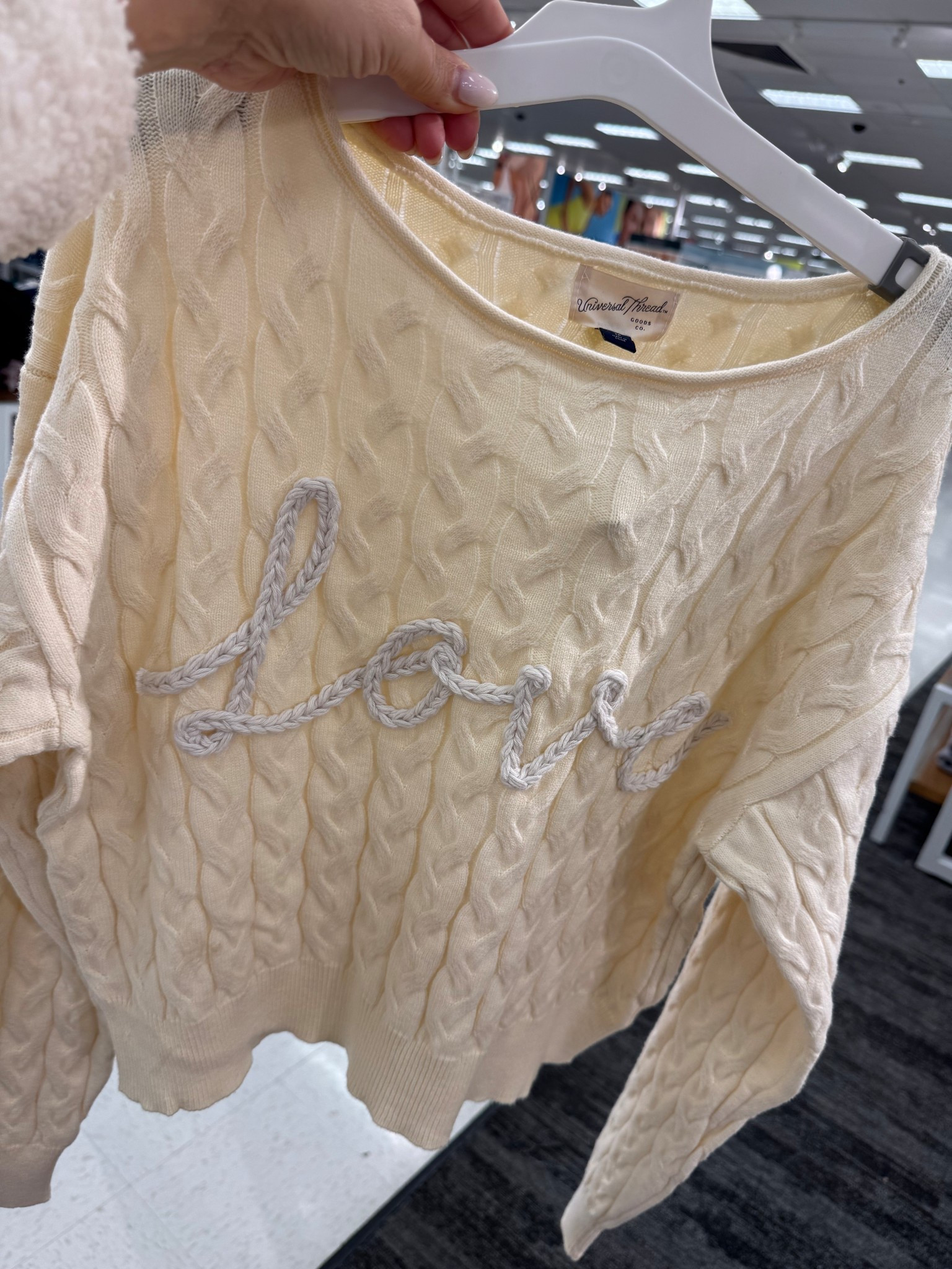 Cutest love sweater 
Runs small 


#LTKFindsUnder50 #LTKFindsUnder100