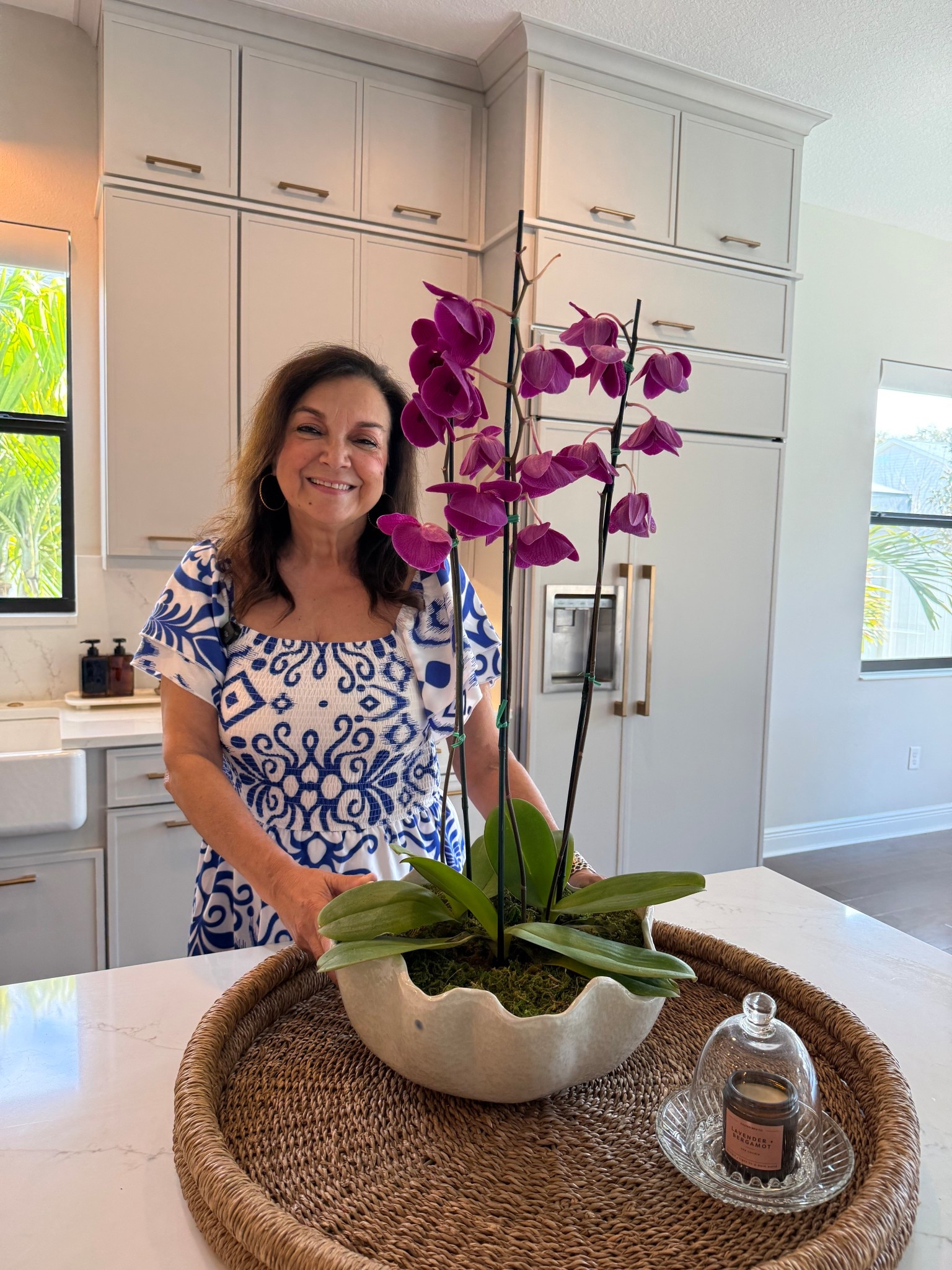 Loving this blue and white maxi for spring 💙 It’s lightweight, flowy, and so easy to wear whether you’re at home or hosting! 

#LTKOver40 #LTKootd #LTKPetite