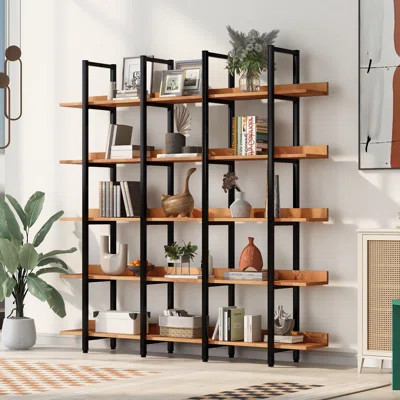 5 Tier Bookcase Home Office Open Bookshelf | Wayfair North America