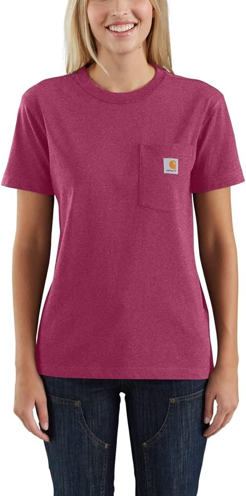 Carhartt Women's Loose Fit Heavyweight Short-Sleeve Pocket T-Shirt Closeout | Amazon (US)