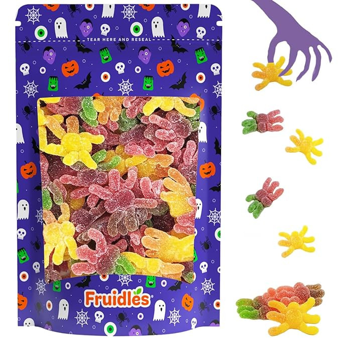 Fruidles Halloween Hair Spiders Gummies, Fun And Festive Holiday Snacking (Half-Pound Bag) | Amazon (US)