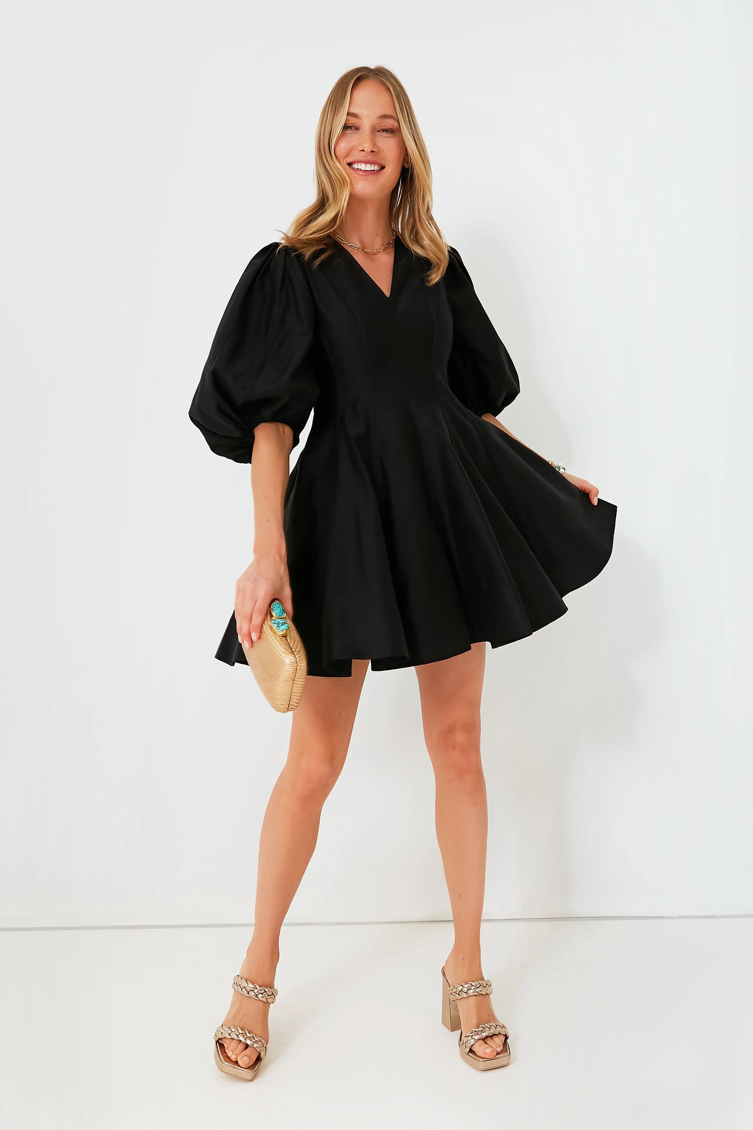 Black Loraine Mini Dress | Tuckernuck (US)