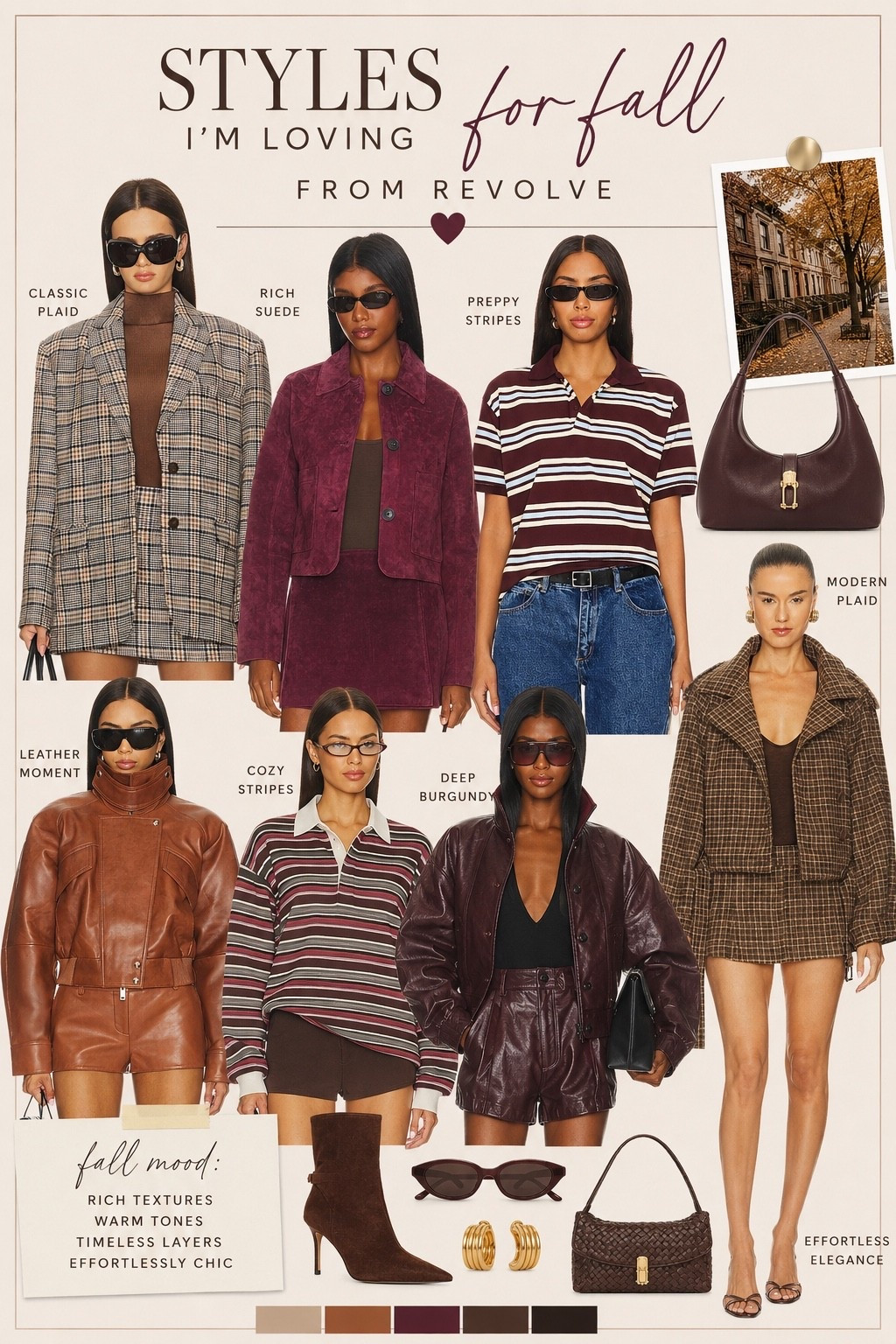 Fall is calling 🍂🤎
A few styles I’m loving from Revolve right now — rich burgundy, chocolate brown, suede, leather, plaid + preppy stripes. Basically my entire fall mood. ✨

@Revolve 

Shop all my picks below! 🛍️

#FallStyle #FallFashion #Revolve #RevolveFinds #FallOutfits #WhatImWearing #LTKStyle #LTKFashion #TravelNSparkle

#LTKootd #LTKSeasonal #LTKOver40