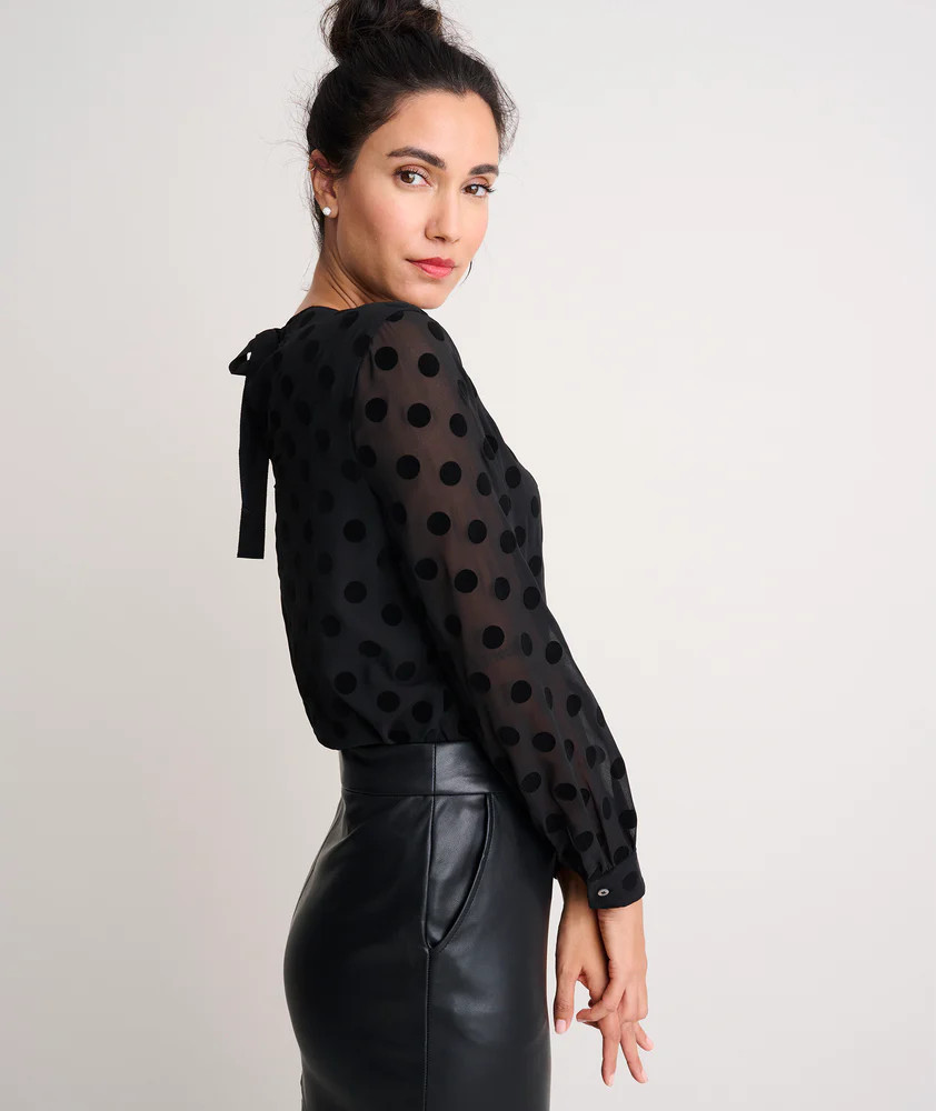 Polka Dot Textured Eva Shirt | UNTUCKit (US)