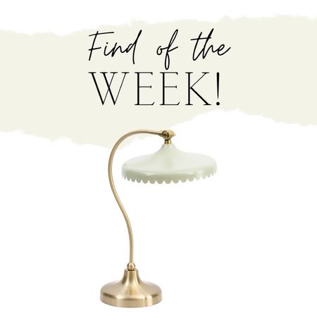 This stunning sage green scalloped lamp is the 🚨FIND OF THE WEEK 🚨 it looks just like the one from Anthro but just for a fraction of the price! #ltkhome #homedecor #desklamp #lighting #livingroom #bedroomdecor 

#LTKhome #LTKfindsunder50