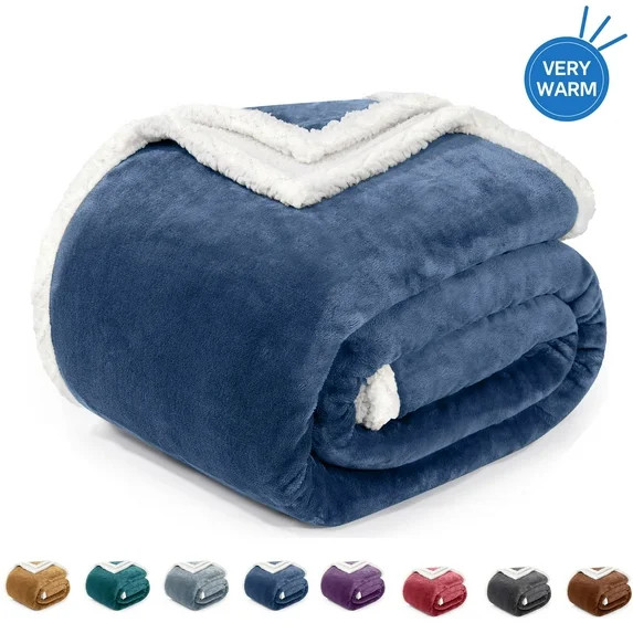 Sherpa Throw Blanket for Couch Sofa - Fuzzy Soft Cozy Blanket for Bed, Fleece Thick Warm Blanket ... | Walmart (US)