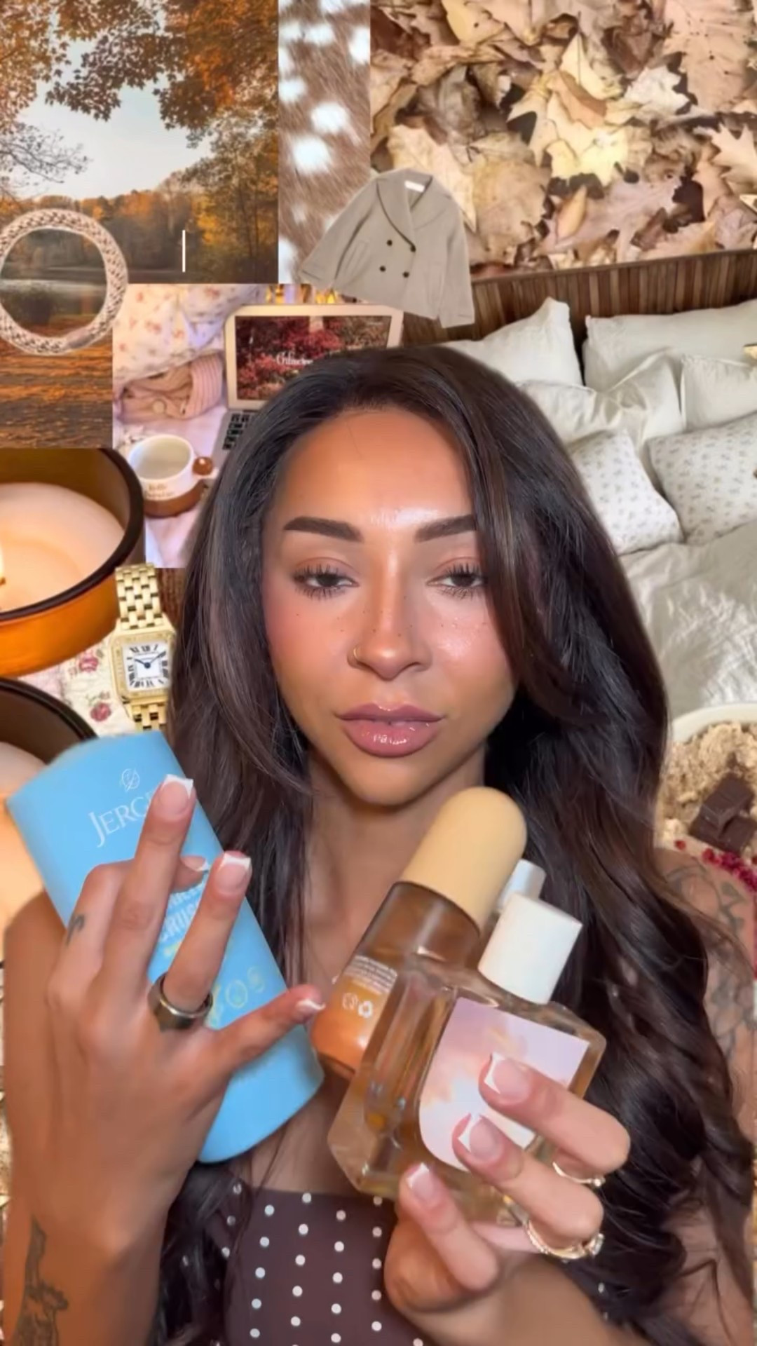 scent combo + layering for the gourmand girlies 🧁🎀🤍 (can swap the Kitsch warm vanilla for their rustic vanilla if you like a touch of musk!!)

scent combo details: 
@jergensus vanilla crush shea fusions lotion 
@loccitane almond body oil
@mykitsch warm sugar hair perfume 
@skylar vanilla sky eau de parfum 

xx