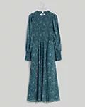 Crinkle Georgette Lucie Tie-Back Midi Dress in Woodland Floral | Madewell