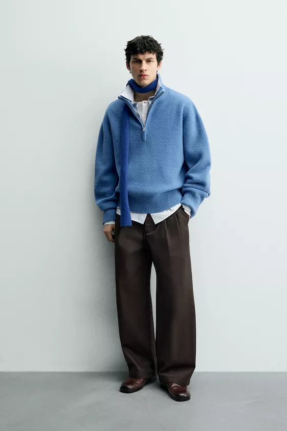 BOXY FIT TEXTURED JUMPER | Zara US