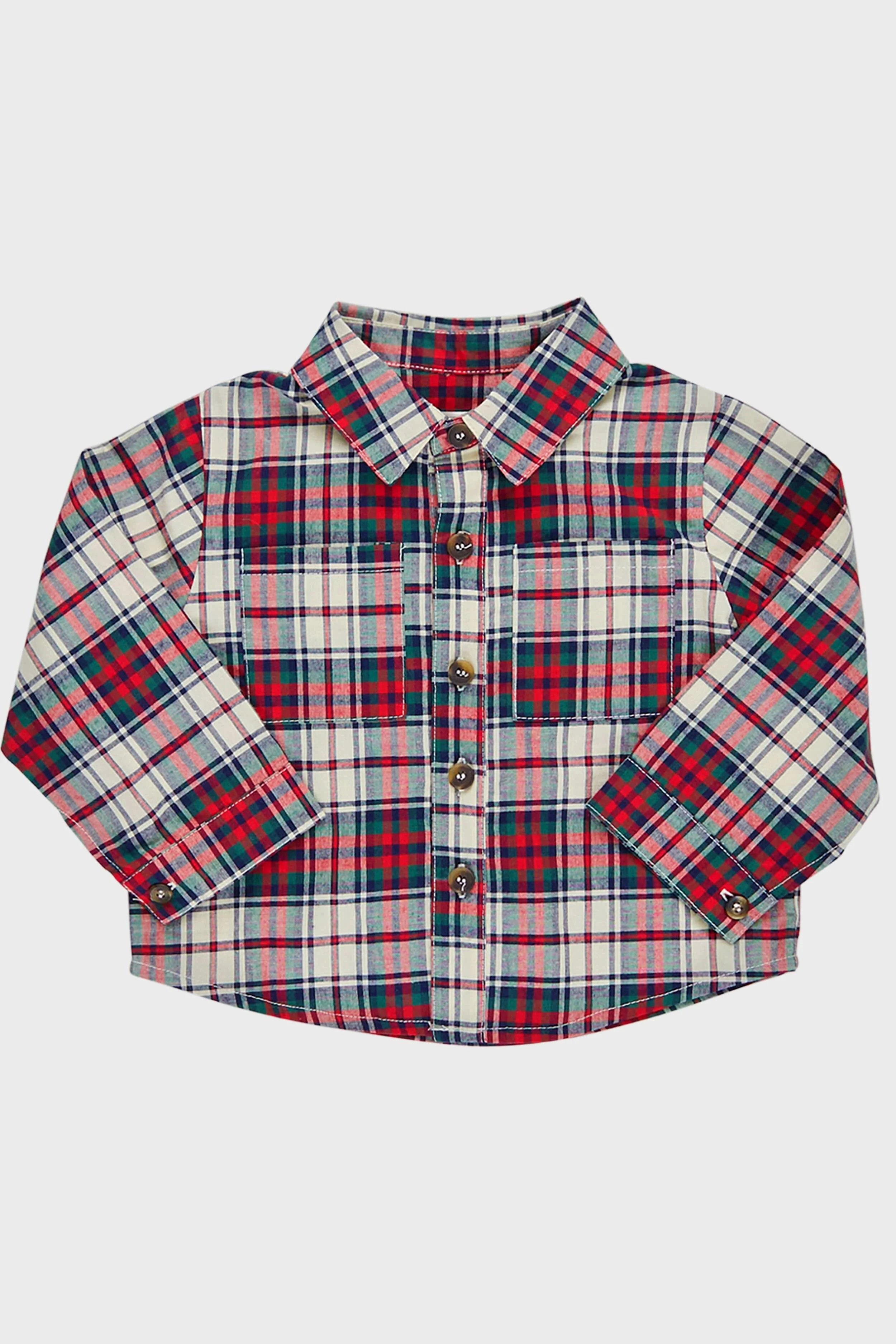 Holly Tartan Baby Boys Jack Shirt | Tuckernuck (US)
