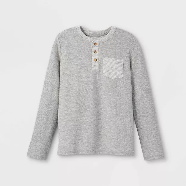 Boys' Double Knit Long Sleeve T-Shirt - Cat & Jack™ | Target