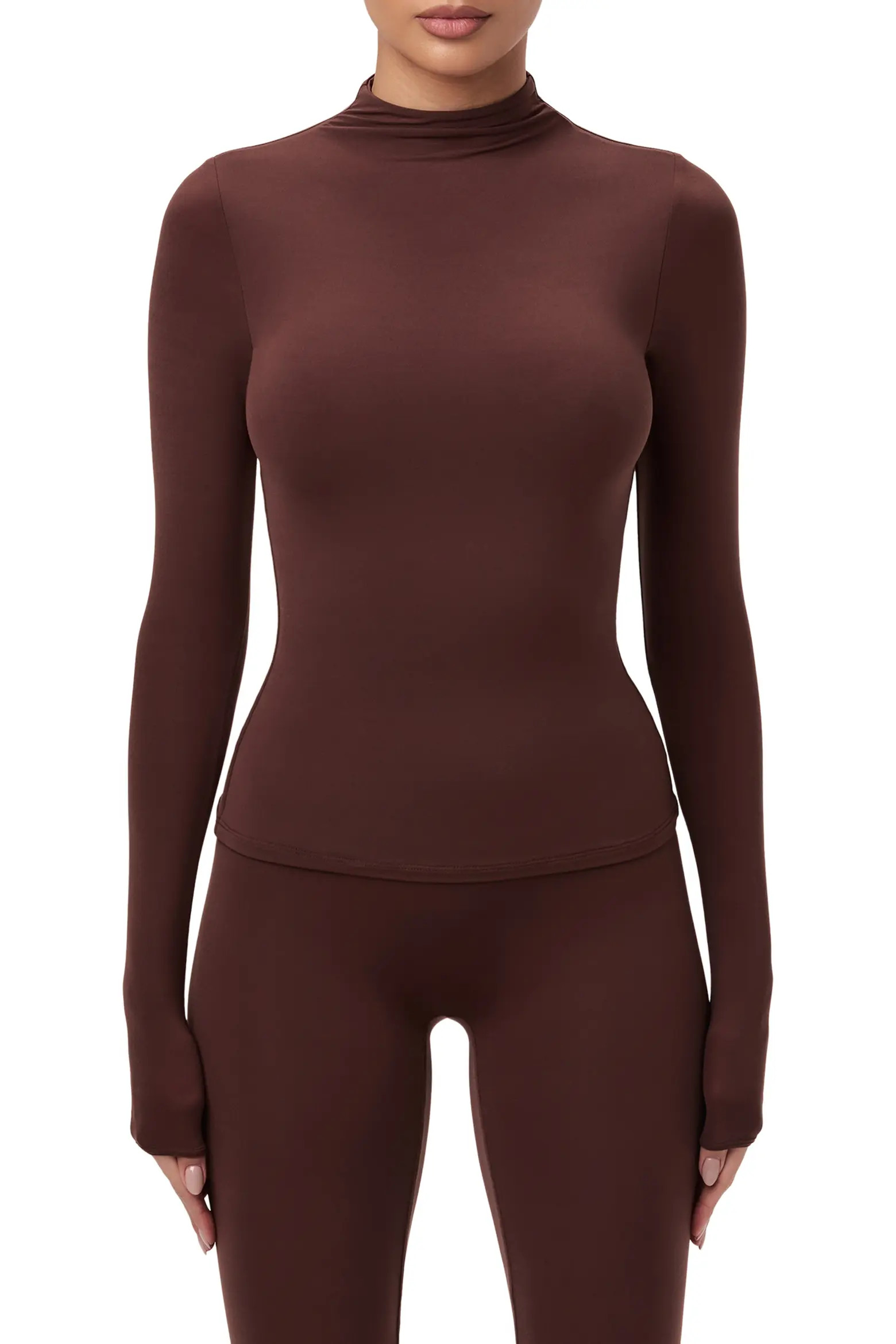 Naked Wardrobe Mock Neck Top (Women) | Nordstrom | Nordstrom