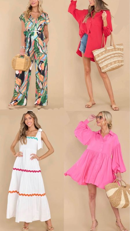 Vacations spring break resort cruise Mexico beach trip travel summer colorful outfit ideas red dress boutique style 


#LTKSeasonal #LTKstyletip #LTKfit