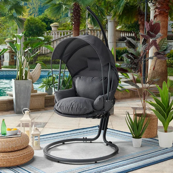 Messer Patio Hanging Swing Chair with Stand | Wayfair North America