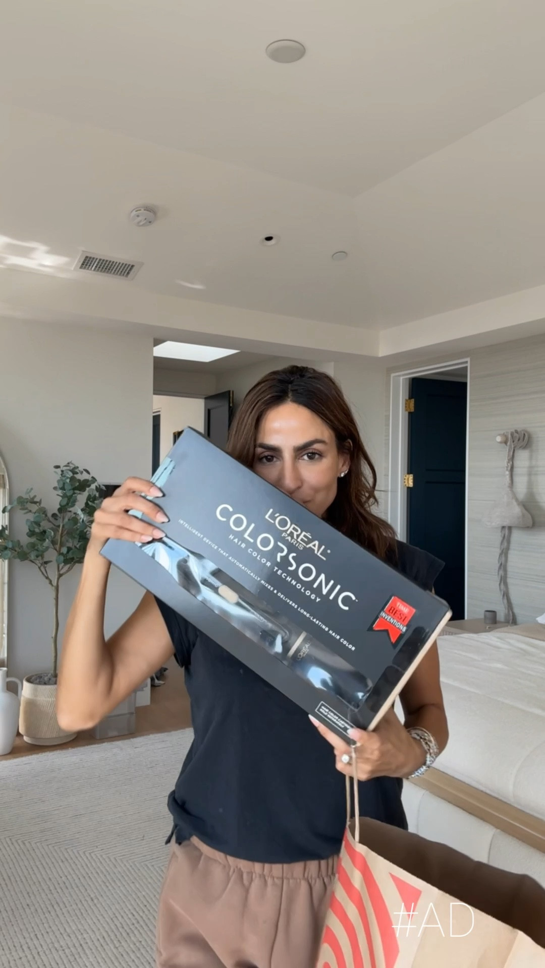 #ad Apply hair color in 5 minutes, but like for real! And no mixing or mess. I’m partnering with @target & @lorealparis to show you how the new Colorsonic device is truly changing the game of the color process. All you have to do is pick, pop & press. Pick your shade using the online quiz (this was so accurate), pop in the cartridge & press the button. Watch the bristles do all the work for you. It’s as simple as brushing your hair and the way it got to all my grays way under without having to section off my hair 🙌🏽  #target #TargetPartner #Colorsonic #targetstyle

#LTKBeauty #LTKVideo #LTKOver40