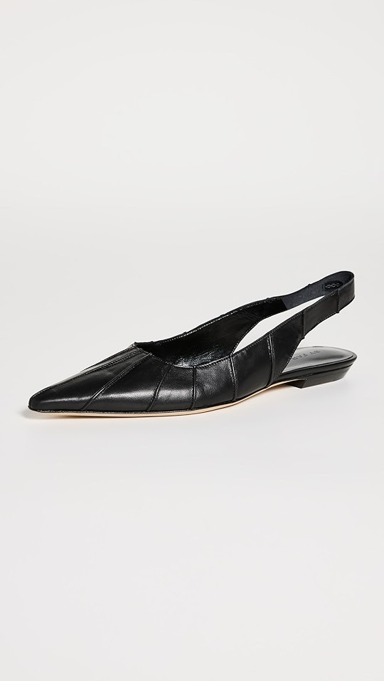 Cyd Black Nappa Leather Flats | Shopbop