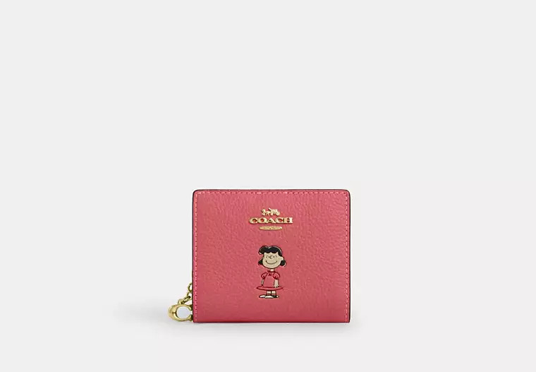Coach X Peanuts Snap Wallet With Lucy | Coach Outlet US