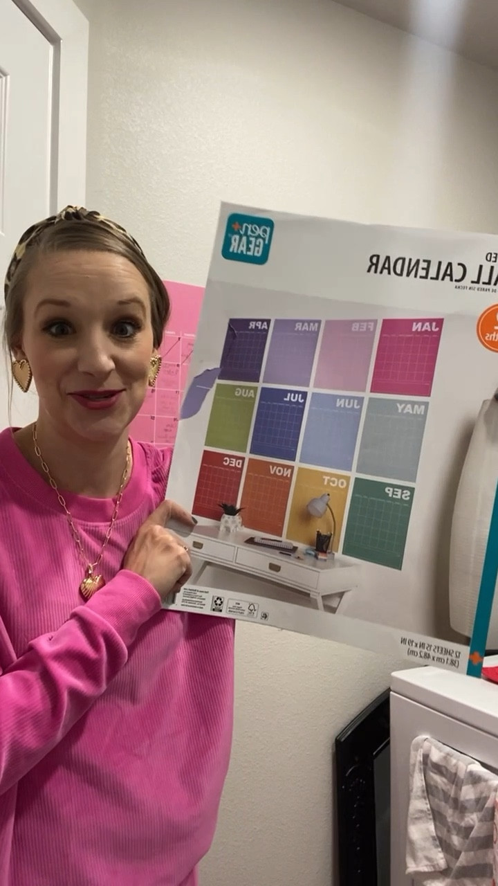 12 month wall calendar at Walmart for under $5! Monthly planner, monthly calendar! 