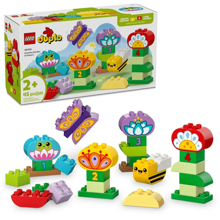 LEGO DUPLO Town Creative Garden & Flowers Building Toy Playset - Preschool Learning and Education... | Walmart (US)