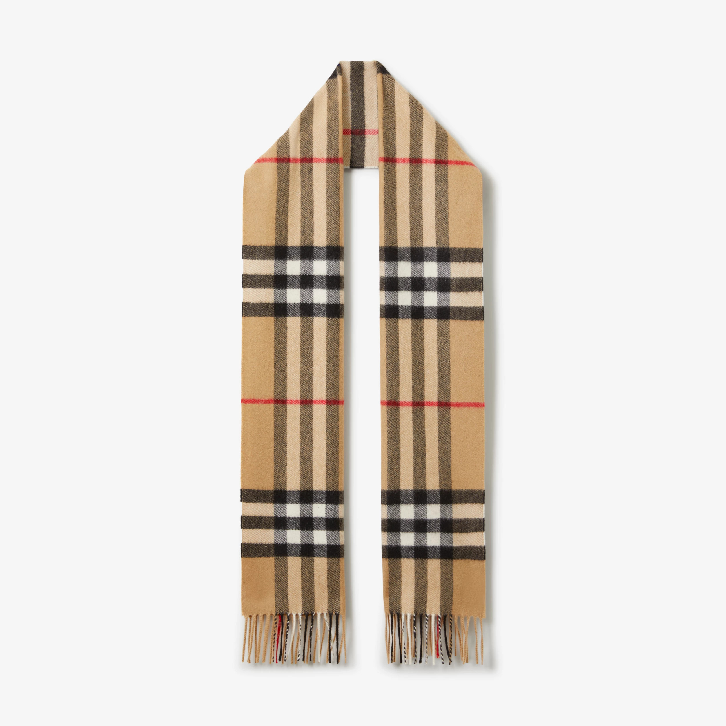 Der klassische Kaschmirschal im Burberry Check (Vintage-beige) | Burberry® | Burberry (DE)
