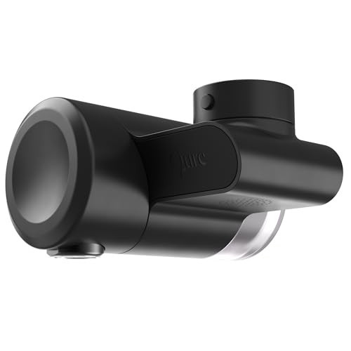 Qure Skincare Bathroom Sink Filter Water Faucet for Skin, Reduces 99% Chlorine and Heavy Metals, Skin Hydration in 4 Weeks, Reduces Build-Up, Balances pH, Softer Skin & Hair - Black | Amazon (US)